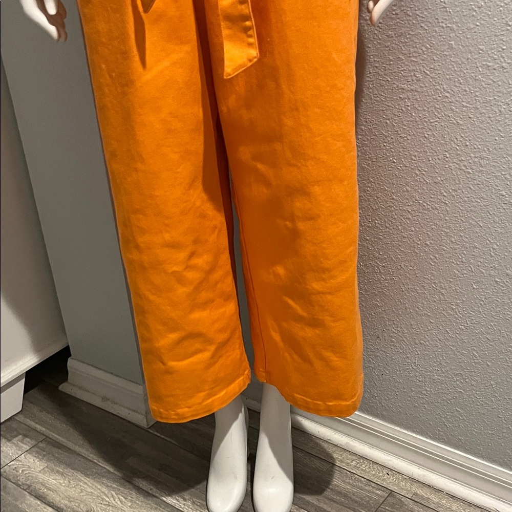 Women's Orange Jumpsuit made by copper key beautiful orange bright size large - Picture 5 of 16
